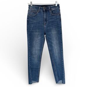 Risen Los Angeles Raw Edge Hem Skinny Ankle Jeans Size 27
